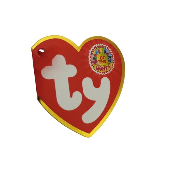 Ty Beanie Baby Of The Month Fritters Bunny Plush Toy Multicolor 2004 NEW - Picture 6 of 11